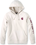 CARHARTT  C-102791W03S003 LOGO SLEEVE GR  APHIC SWEATSHIRT XS MALT